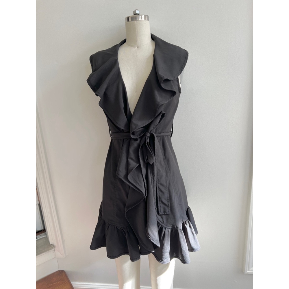 Ruffly Wrap Vest